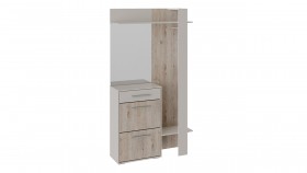 Шкаф для одежды «Нуар» тип 1 Фон серый/Дуб сонома в Белом Яре - belyj-yar.katalogmebeli.com | фото 2