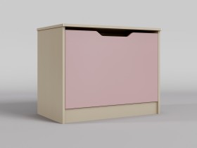 Ящик для игрушек Грэйси (Розовый/корпус Клен) в Белом Яре - belyj-yar.katalogmebeli.com | фото