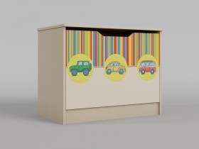 Ящик для игрушек Клаксон (Бежевый/корпус Клен) в Белом Яре - belyj-yar.katalogmebeli.com | фото