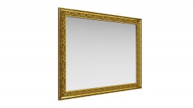 Зеркало навесное "Айрум"/(дуб кальяри / профиль: золото с орнаментом) в Белом Яре - belyj-yar.katalogmebeli.com | фото 1